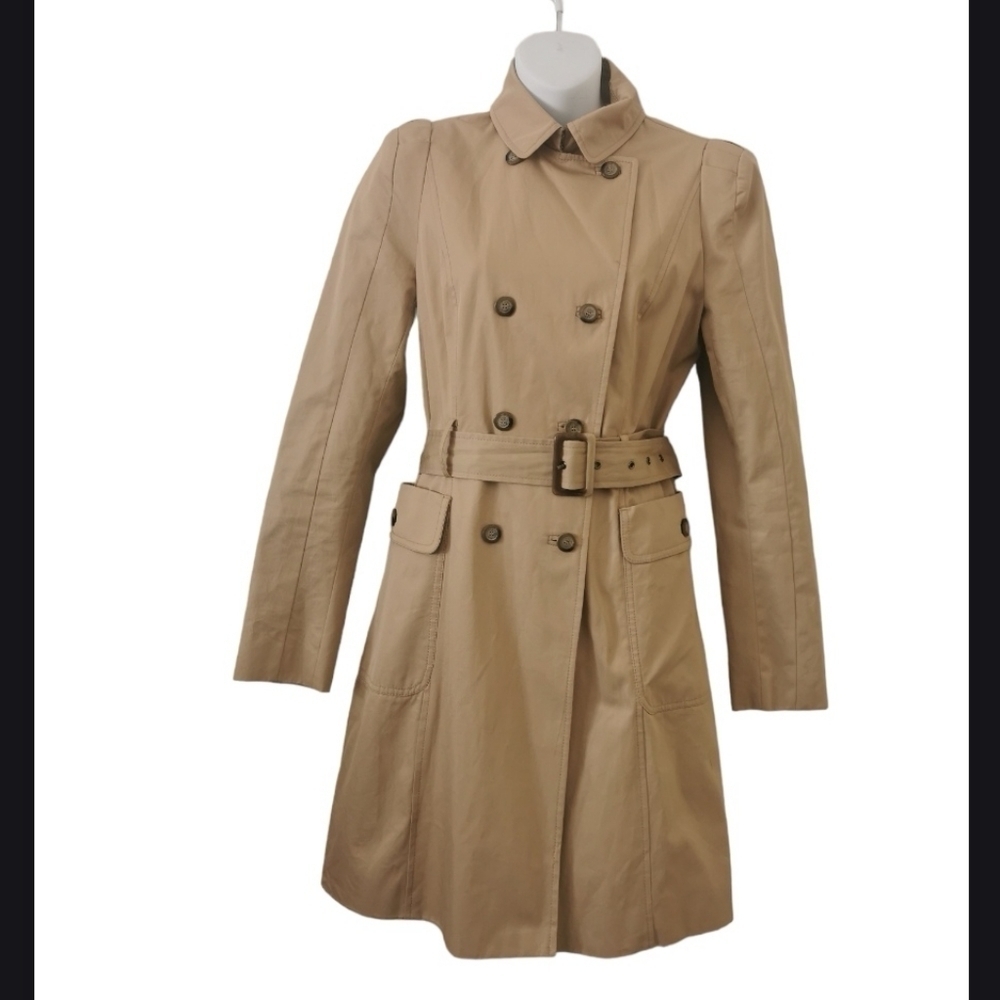 ZARA double breasted tan/beige trench coat (classic)